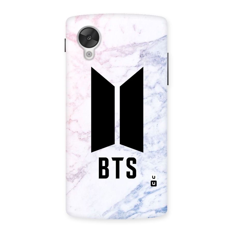BTS Logo Marble Print Back Case for Google Nexsus 5