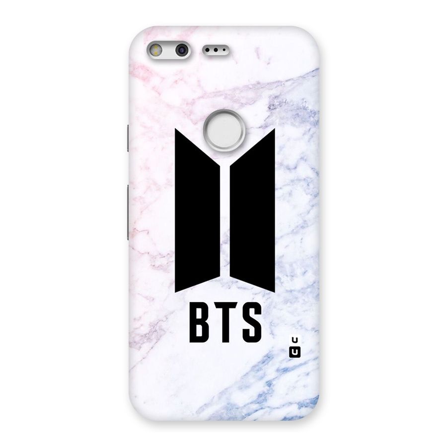 BTS Logo Marble Print Back Case for Google Pixel