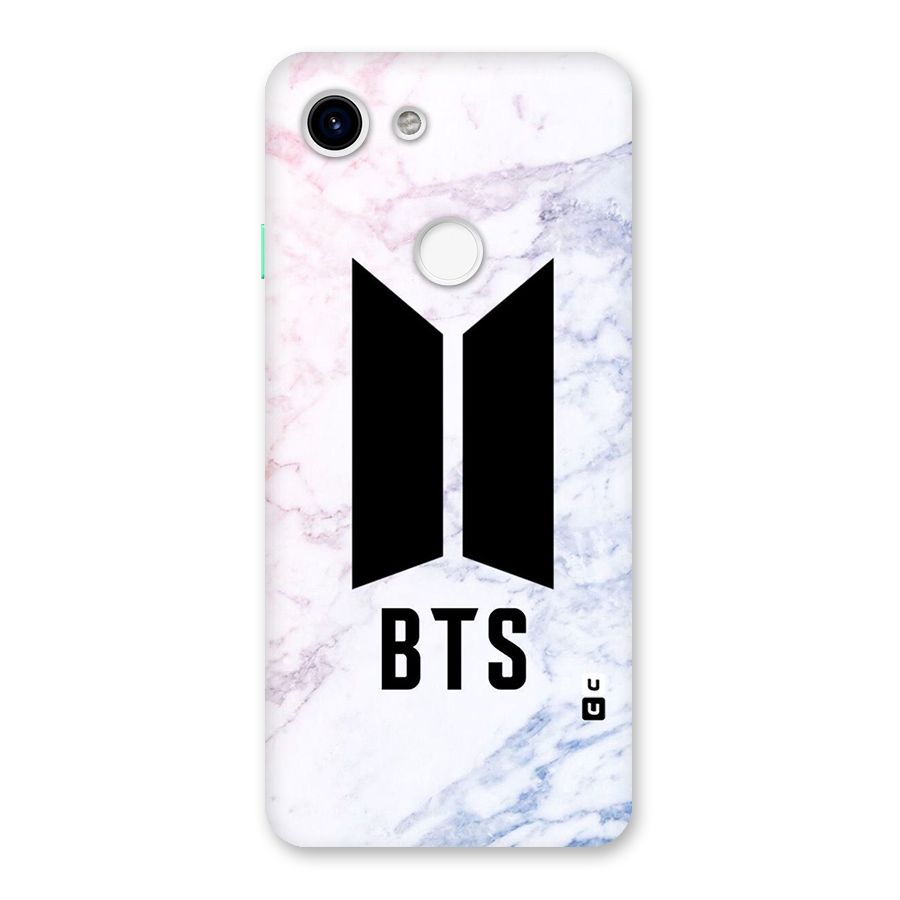 BTS Logo Marble Print Back Case for Google Pixel 3