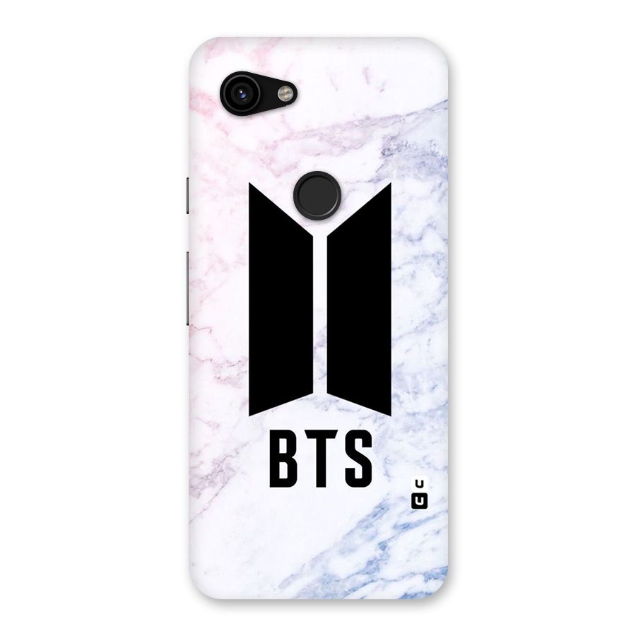 BTS Logo Marble Print Back Case for Google Pixel 3a