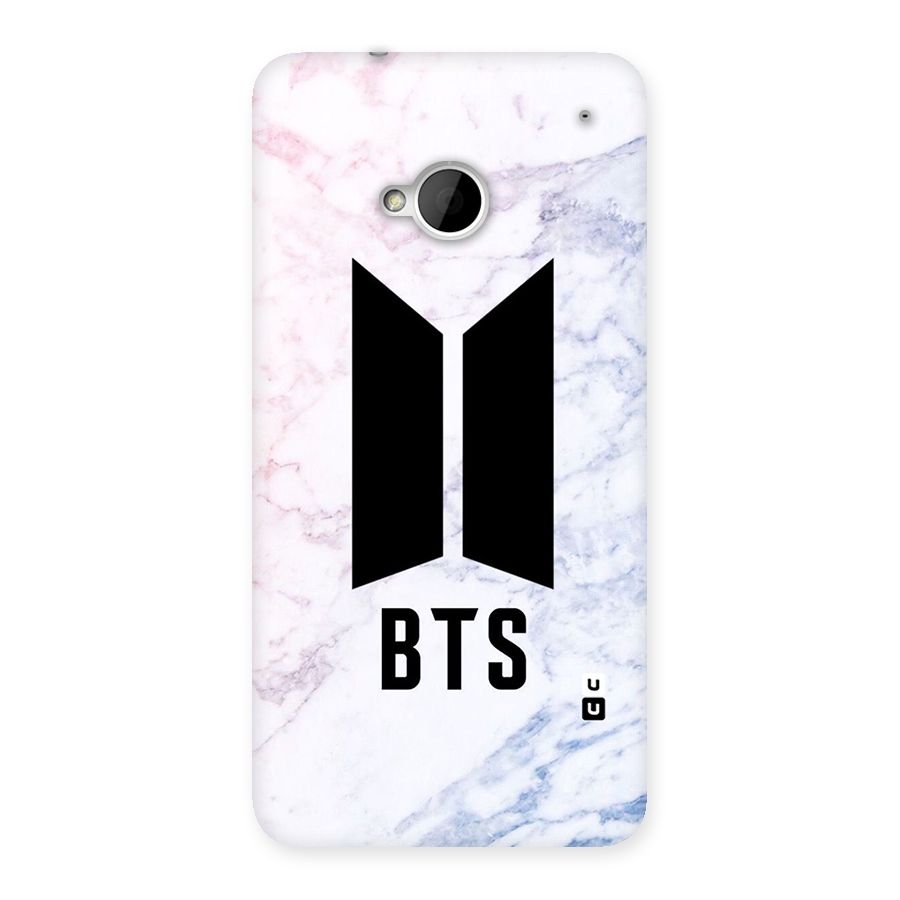 BTS Logo Marble Print Back Case for HTC One M7