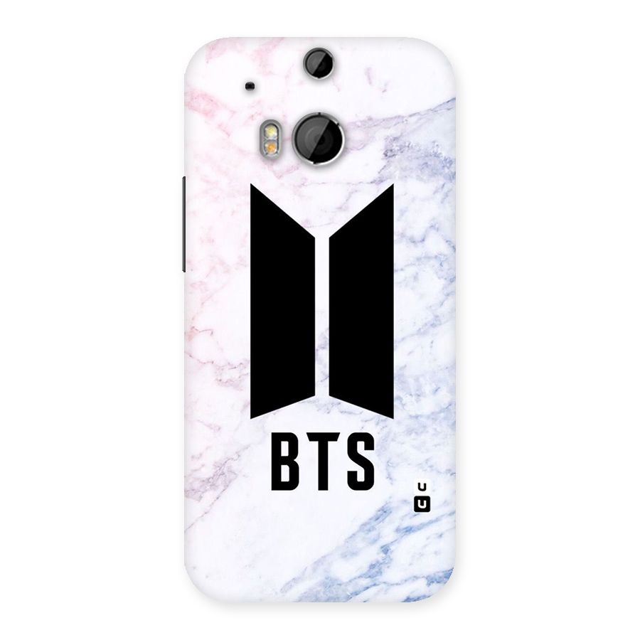 BTS Logo Marble Print Back Case for HTC One M8