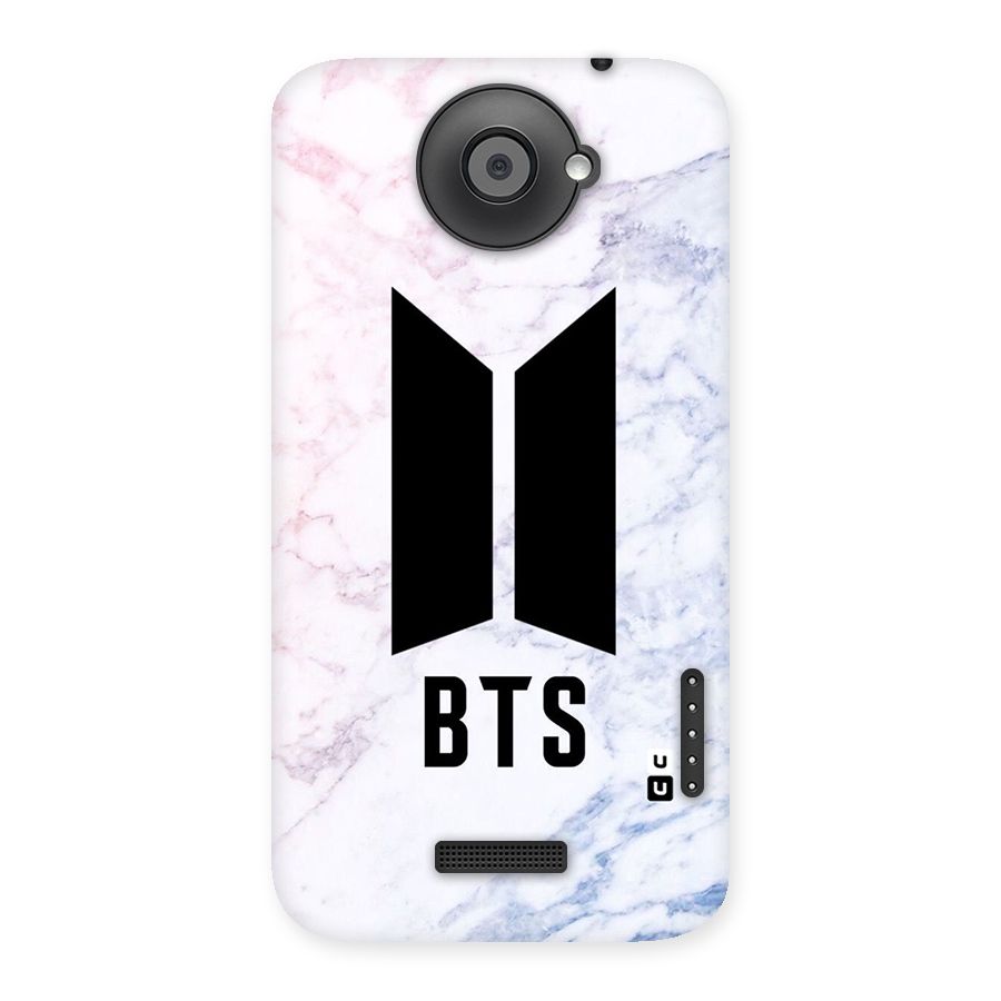 BTS Logo Marble Print Back Case for HTC One X