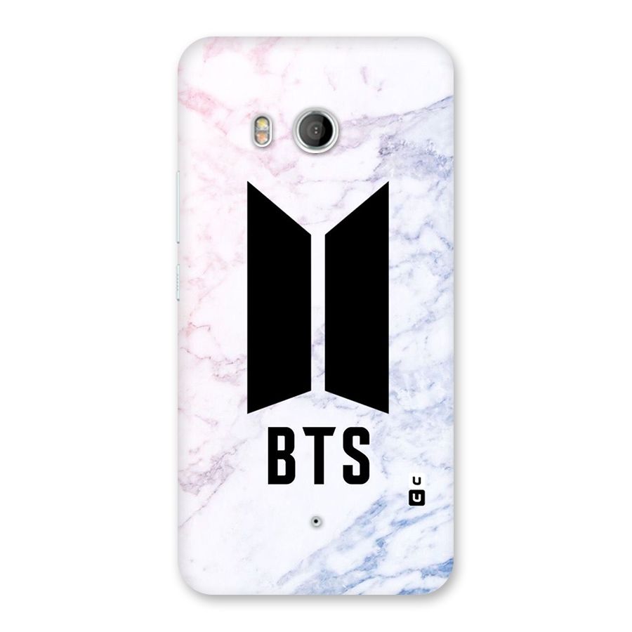 BTS Logo Marble Print Back Case for HTC U11