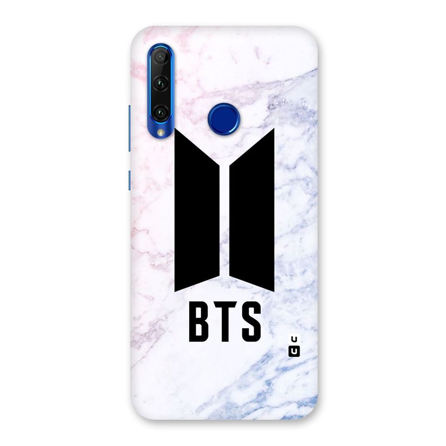 BTS Logo Marble Print Back Case for Honor 20i