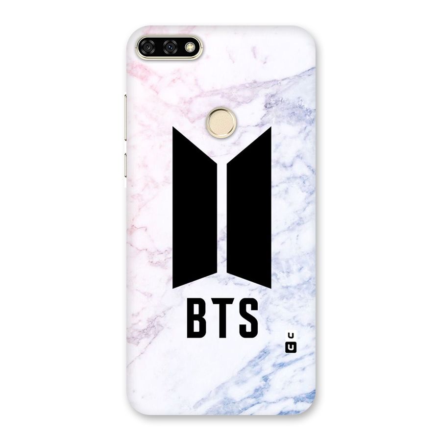 BTS Logo Marble Print Back Case for Honor 7A