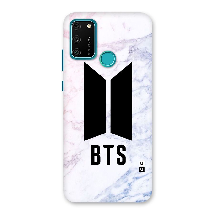 BTS Logo Marble Print Back Case for Honor 9A