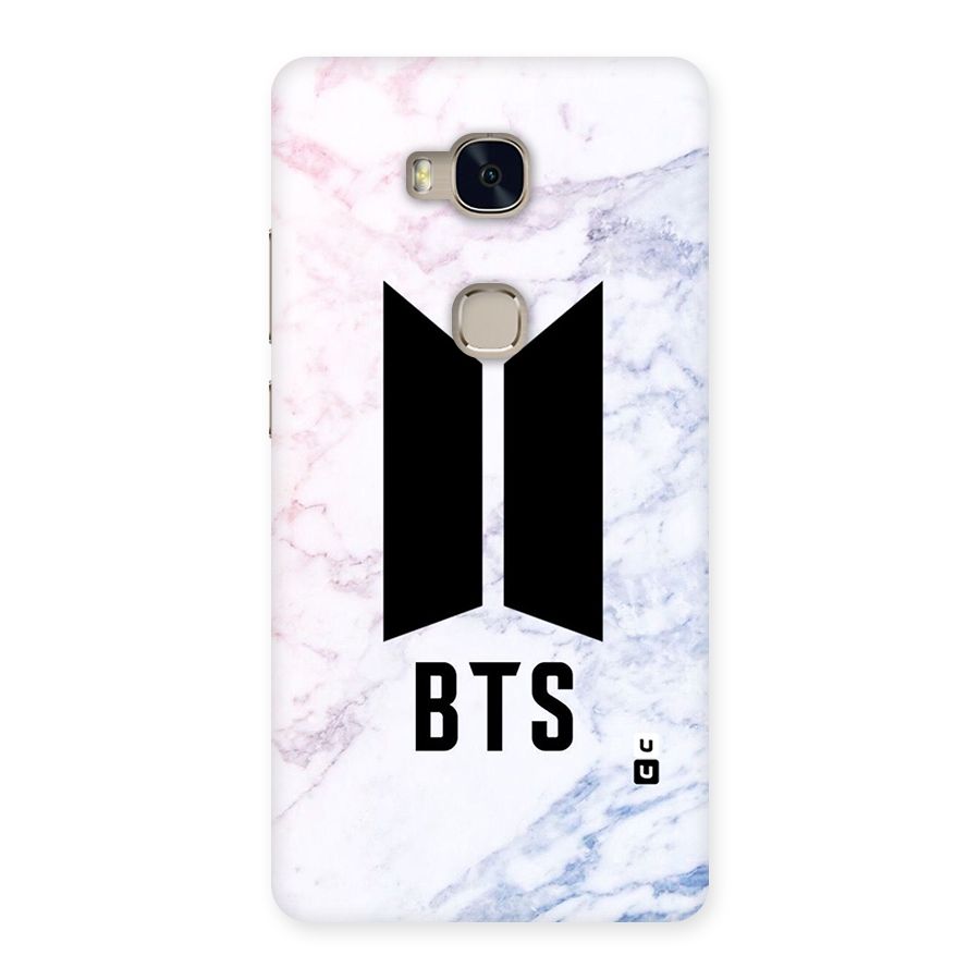 BTS Logo Marble Print Back Case for Huawei Honor 5X