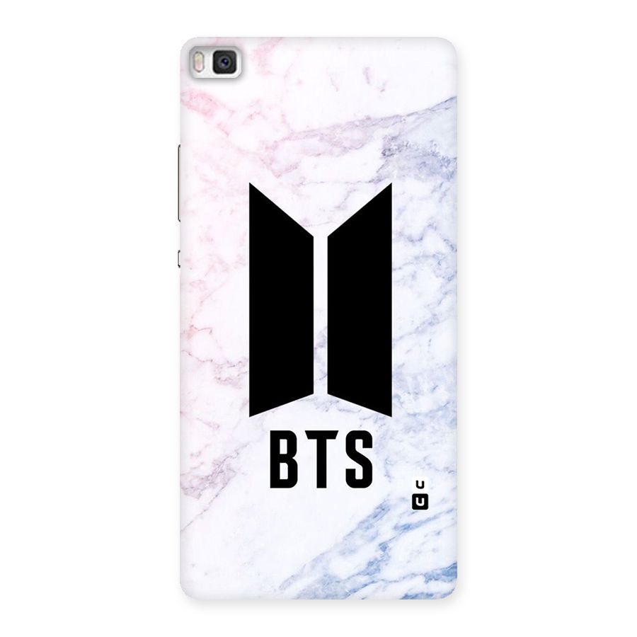 BTS Logo Marble Print Back Case for Huawei P8
