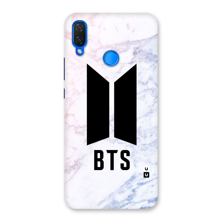 BTS Logo Marble Print Back Case for Huawei P Smart+