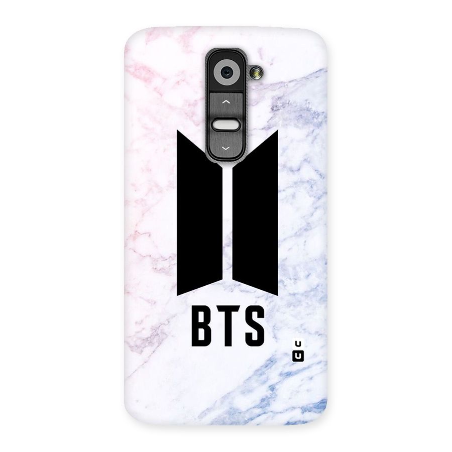 BTS Logo Marble Print Back Case for LG G2