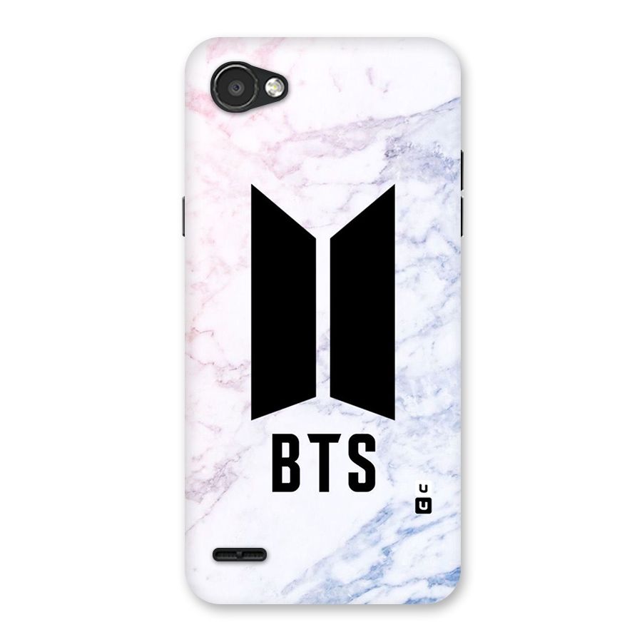BTS Logo Marble Print Back Case for LG Q6
