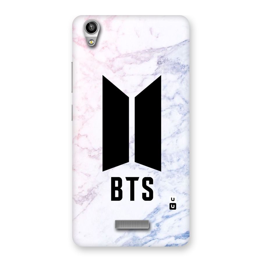 BTS Logo Marble Print Back Case for Lava-Pixel-V1
