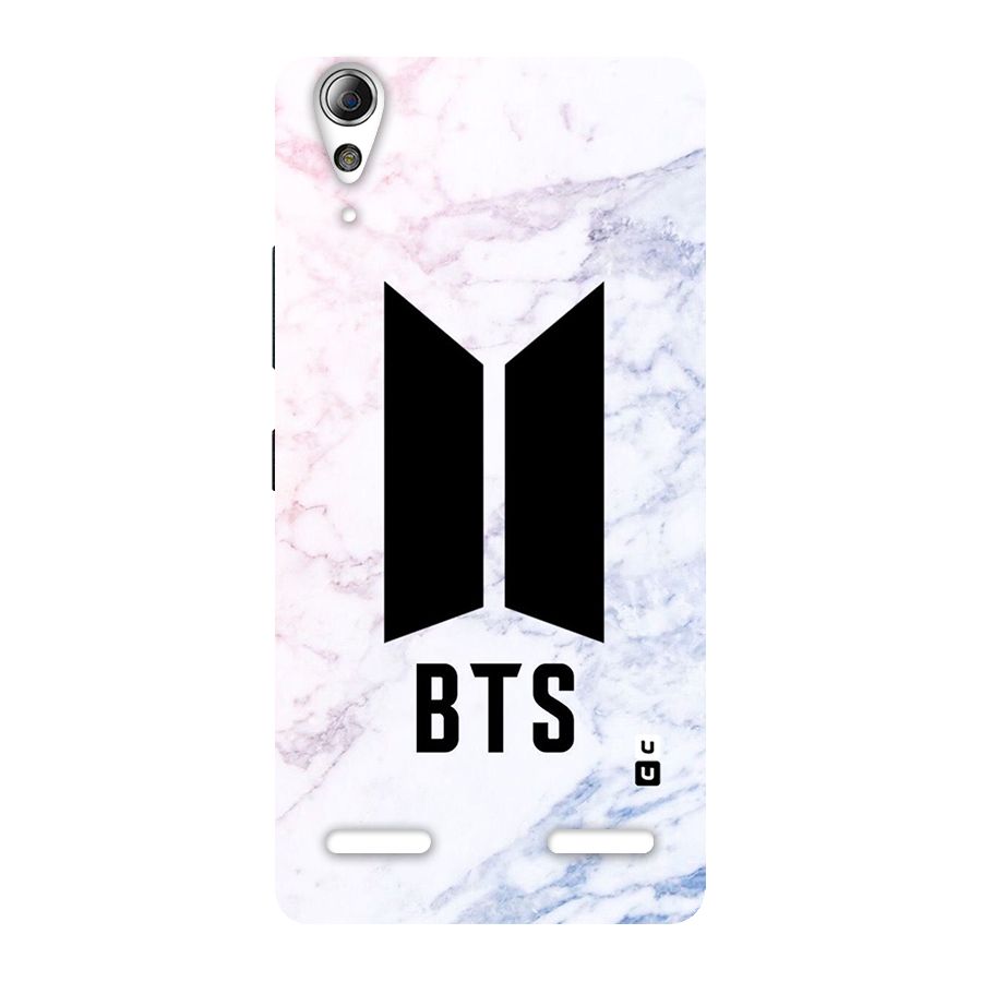 BTS Logo Marble Print Back Case for Lenovo A6000