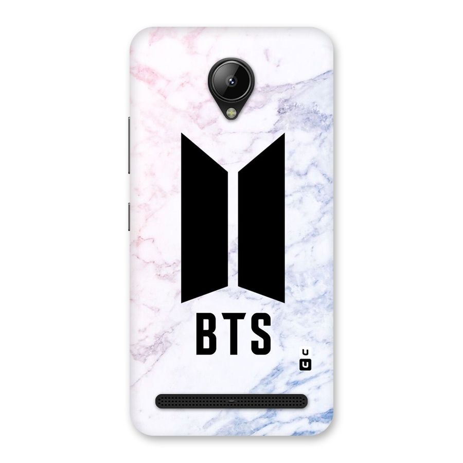 BTS Logo Marble Print Back Case for Lenovo C2