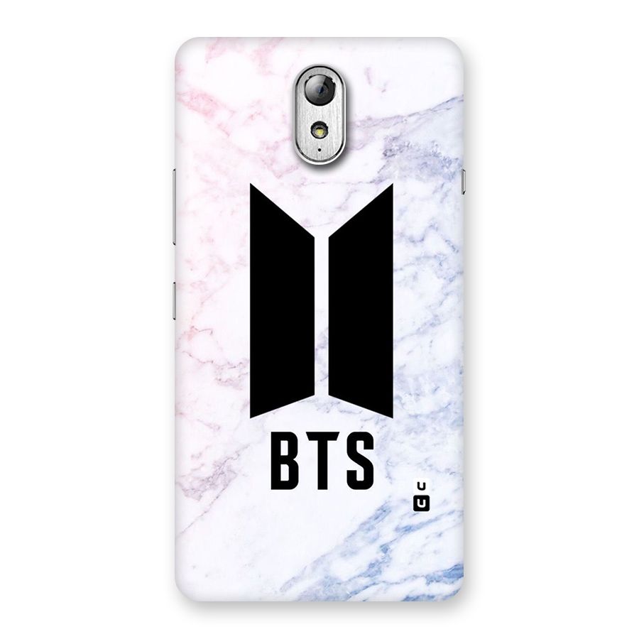 BTS Logo Marble Print Back Case for Lenovo Vibe P1M
