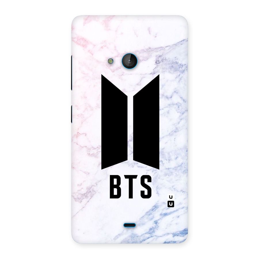 BTS Logo Marble Print Back Case for Lumia 540