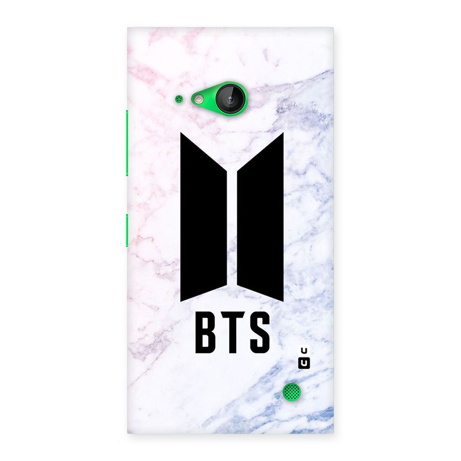 BTS Logo Marble Print Back Case for Lumia 730