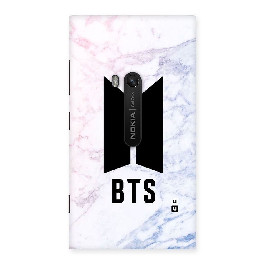 BTS Logo Marble Print Back Case for Lumia 920