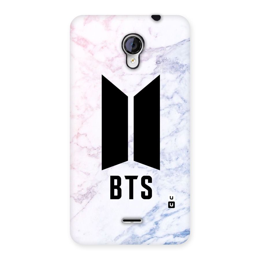 BTS Logo Marble Print Back Case for Micromax Unite 2 A106