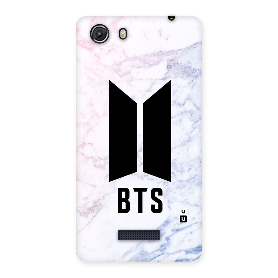 BTS Logo Marble Print Back Case for Micromax Unite 3