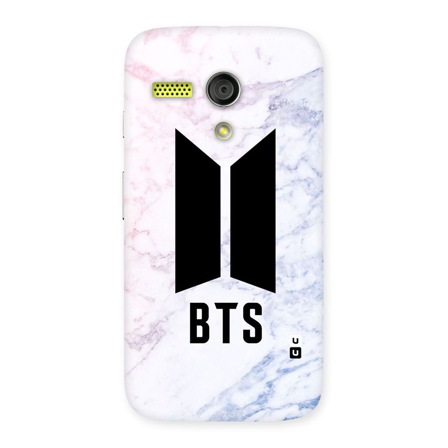 BTS Logo Marble Print Back Case for Moto G