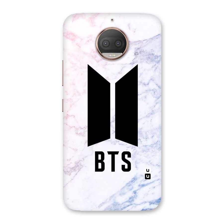 BTS Logo Marble Print Back Case for Moto G5s Plus