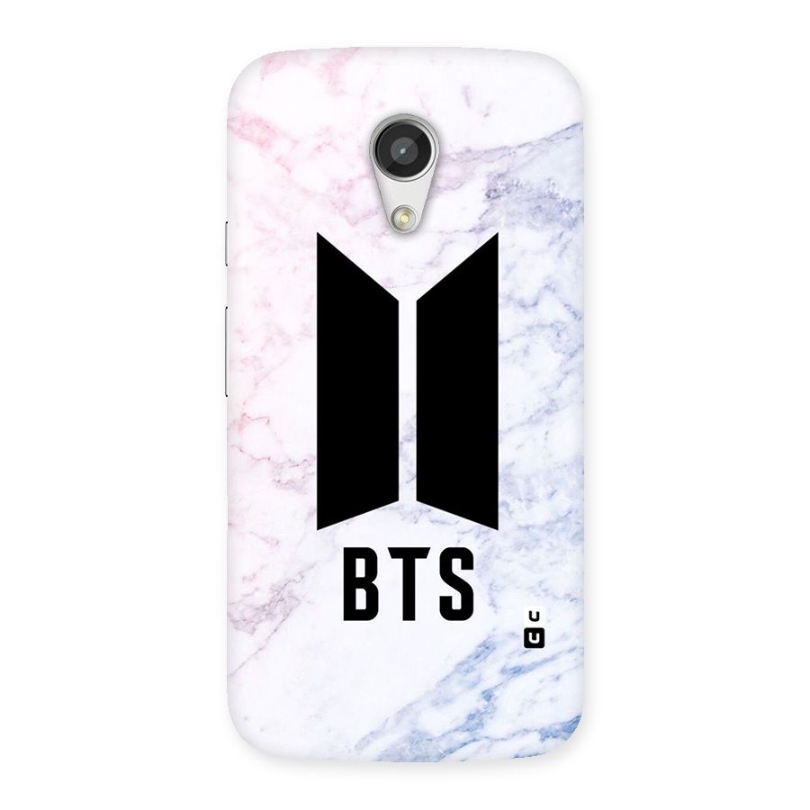 BTS Logo Marble Print Back Case for Moto G 2nd Gen