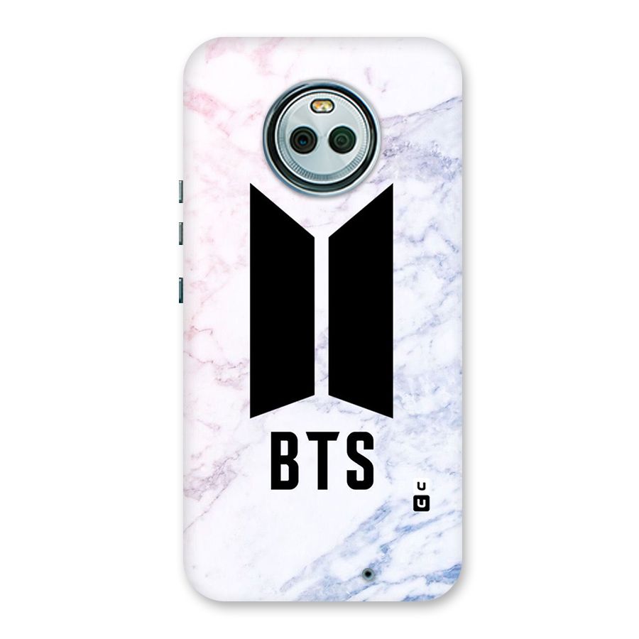 BTS Logo Marble Print Back Case for Moto X4