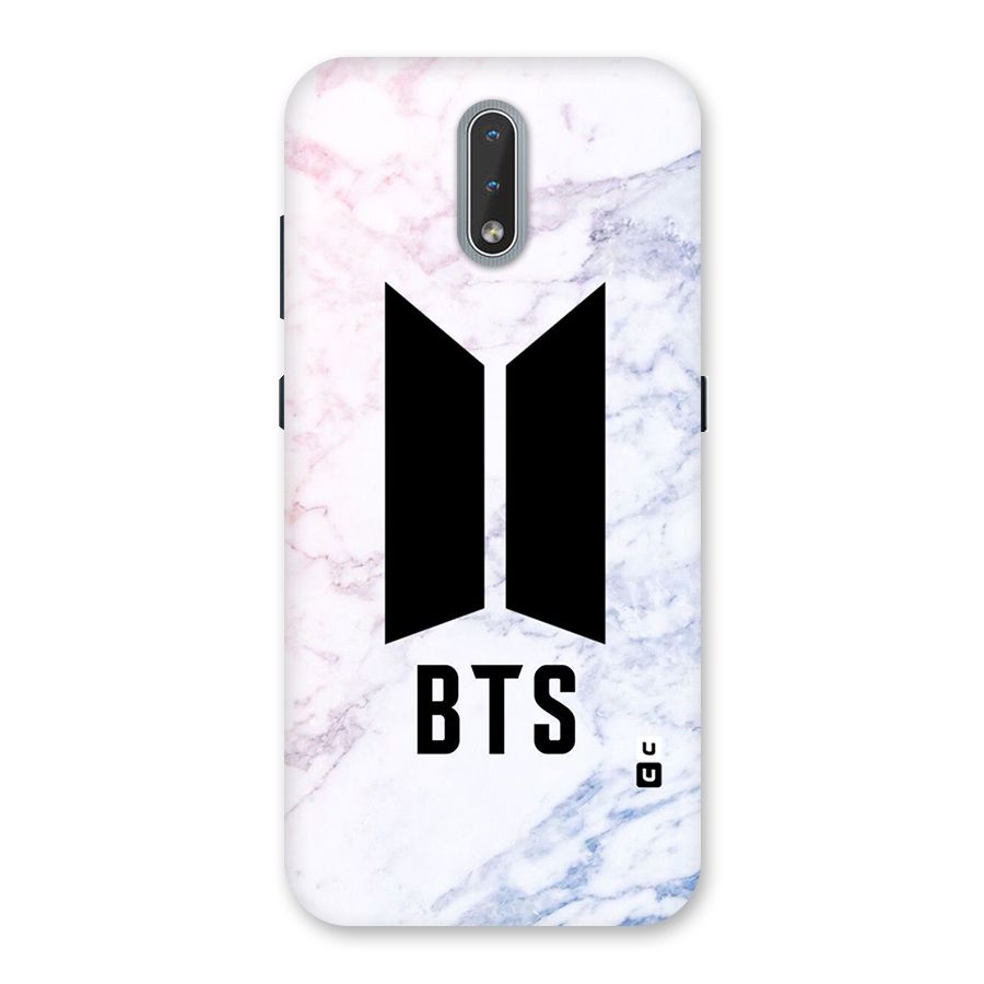 BTS Logo Marble Print Back Case for Nokia 2.3