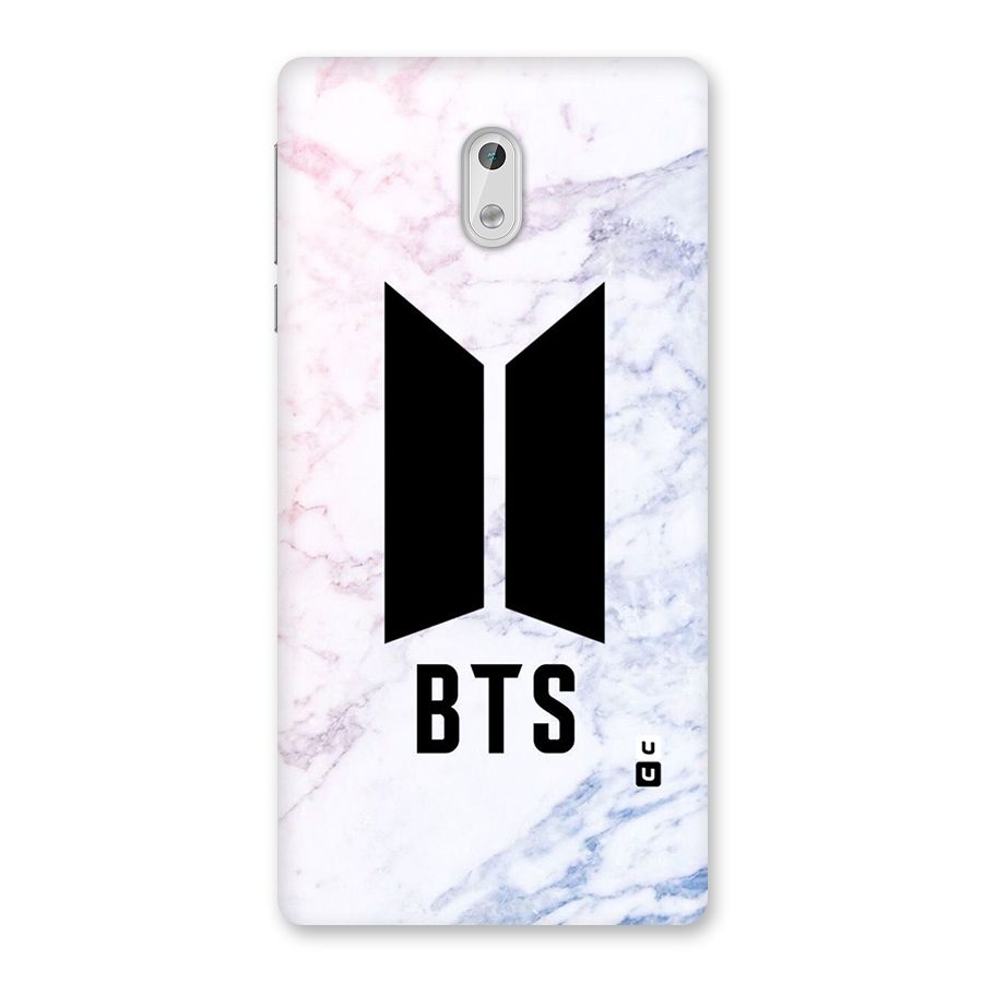 BTS Logo Marble Print Back Case for Nokia 3