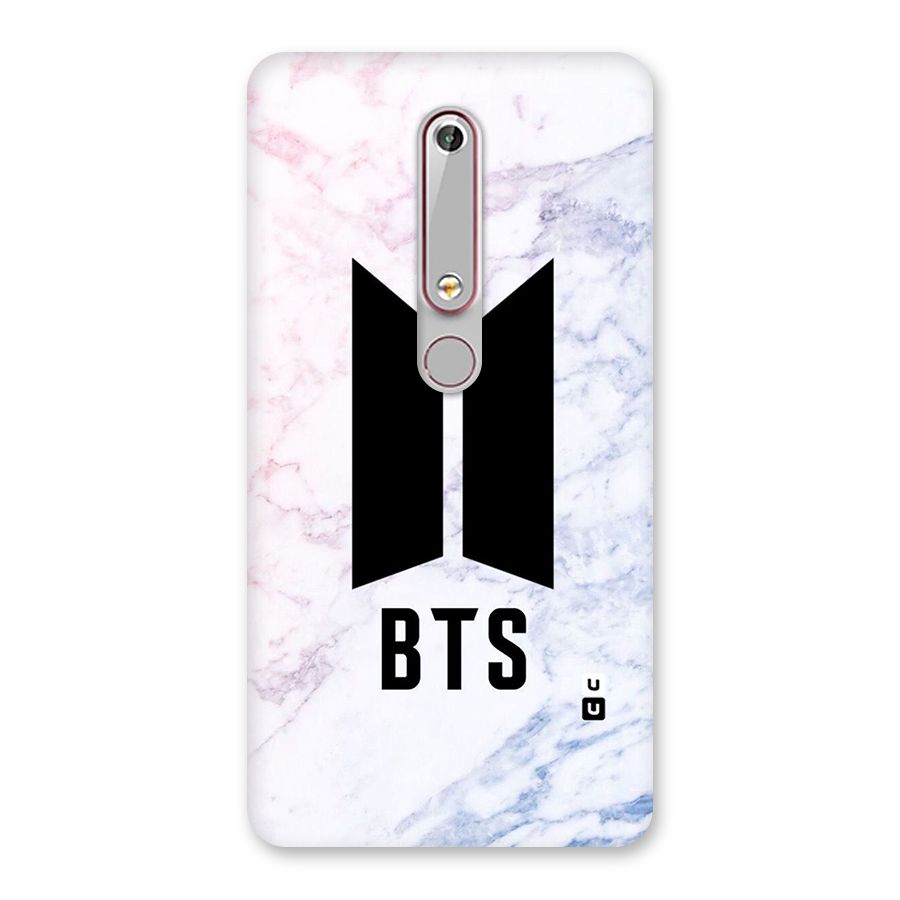 BTS Logo Marble Print Back Case for Nokia 6.1