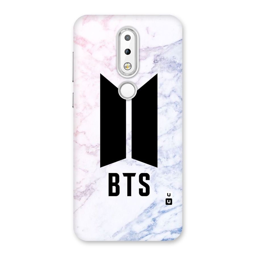 BTS Logo Marble Print Back Case for Nokia 6.1 Plus