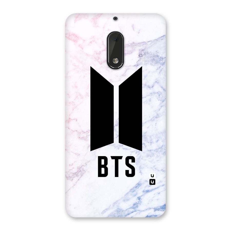 BTS Logo Marble Print Back Case for Nokia 6
