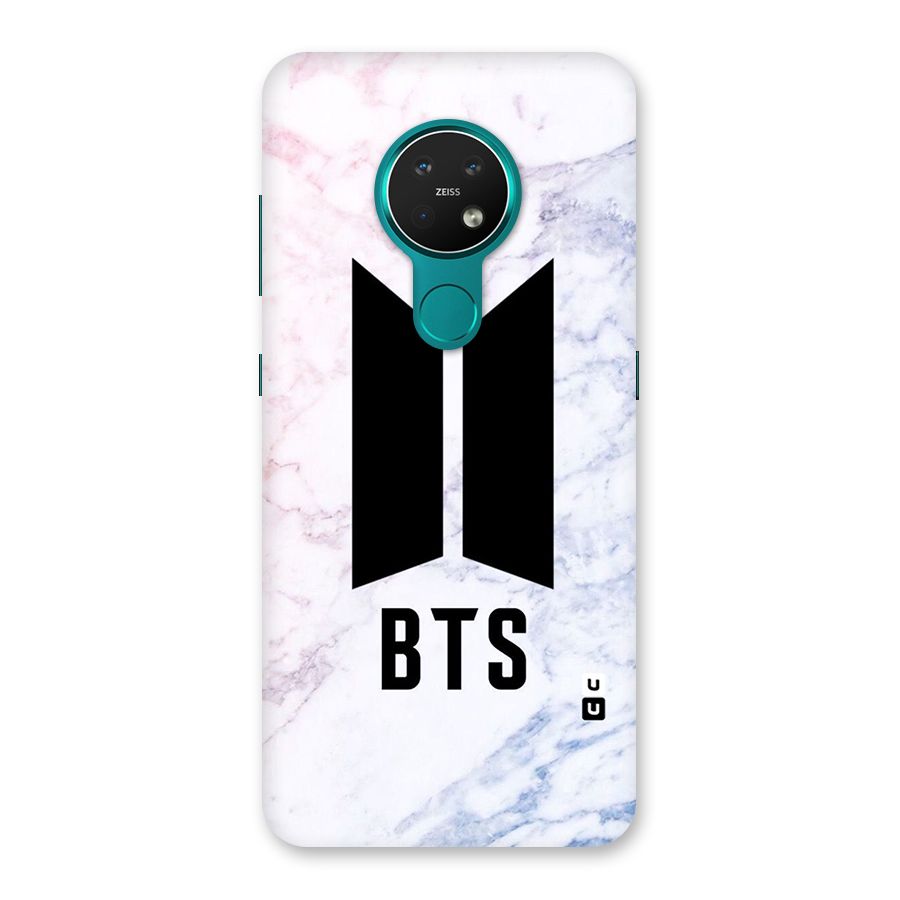 BTS Logo Marble Print Back Case for Nokia 7.2