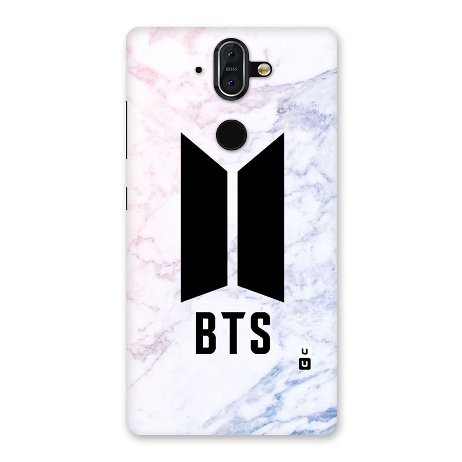 BTS Logo Marble Print Back Case for Nokia 8 Sirocco