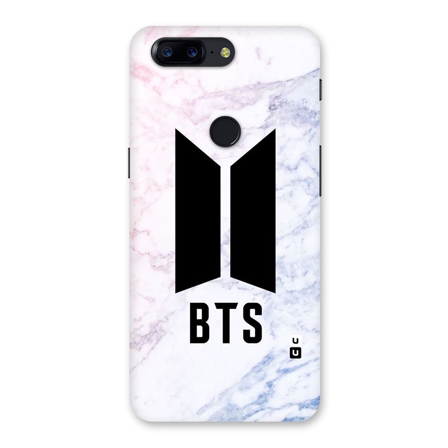 BTS Logo Marble Print Back Case for OnePlus 5T
