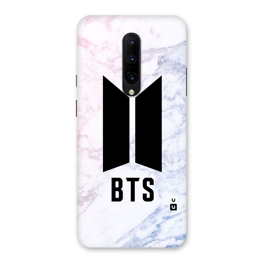 BTS Logo Marble Print Back Case for OnePlus 7 Pro