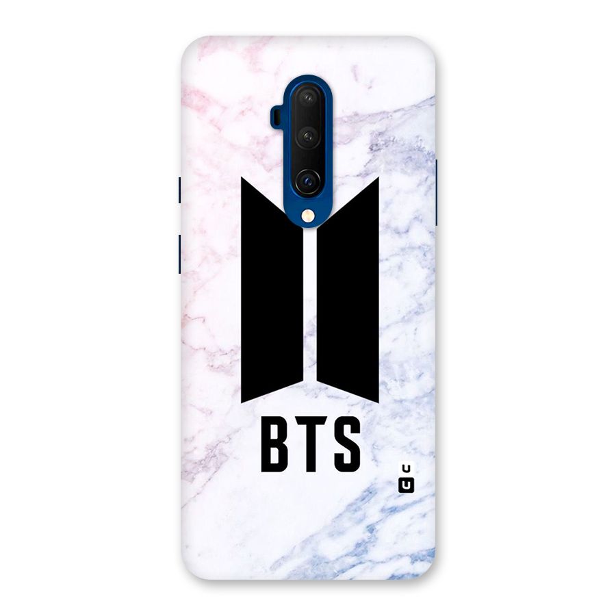 BTS Logo Marble Print Back Case for OnePlus 7T Pro
