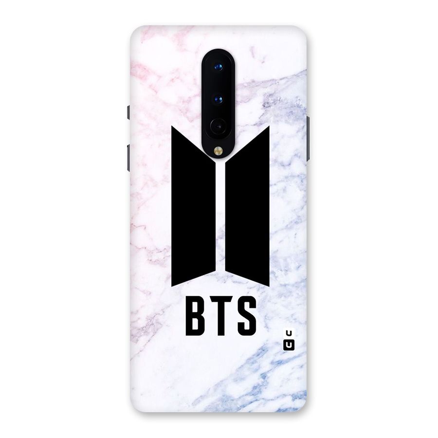 BTS Logo Marble Print Back Case for OnePlus 8