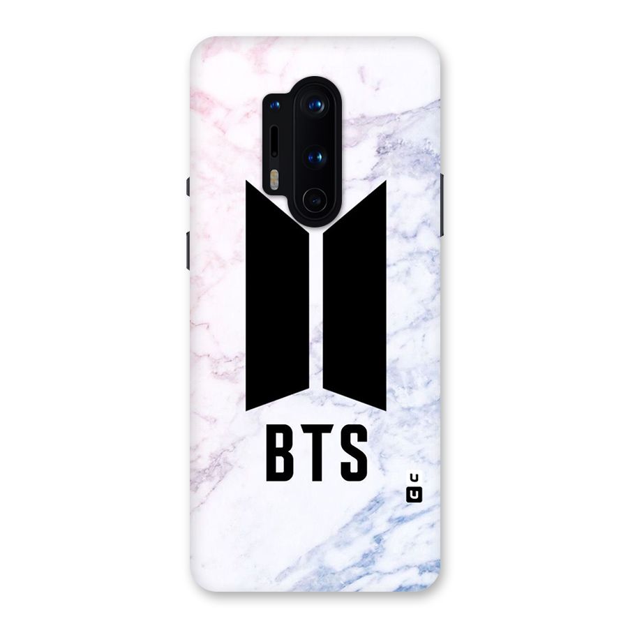 BTS Logo Marble Print Back Case for OnePlus 8 Pro