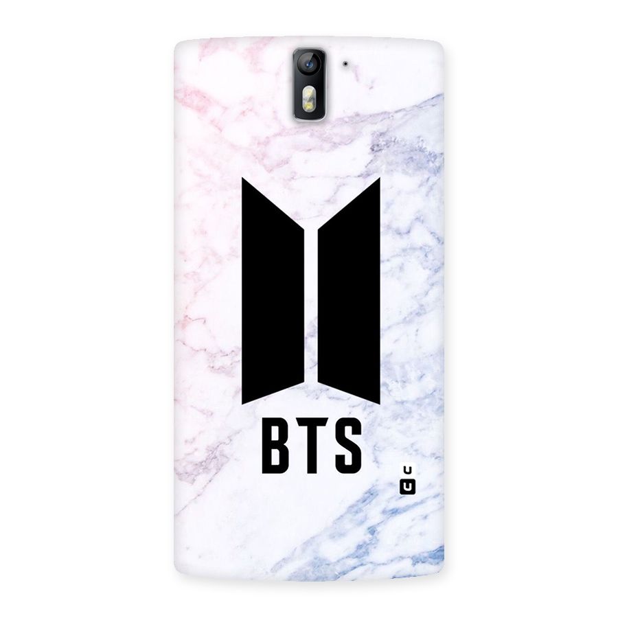 BTS Logo Marble Print Back Case for One Plus One