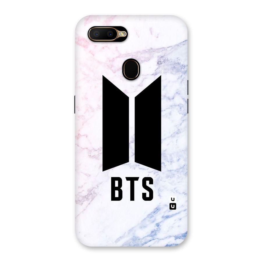 BTS Logo Marble Print Back Case for Oppo A5s