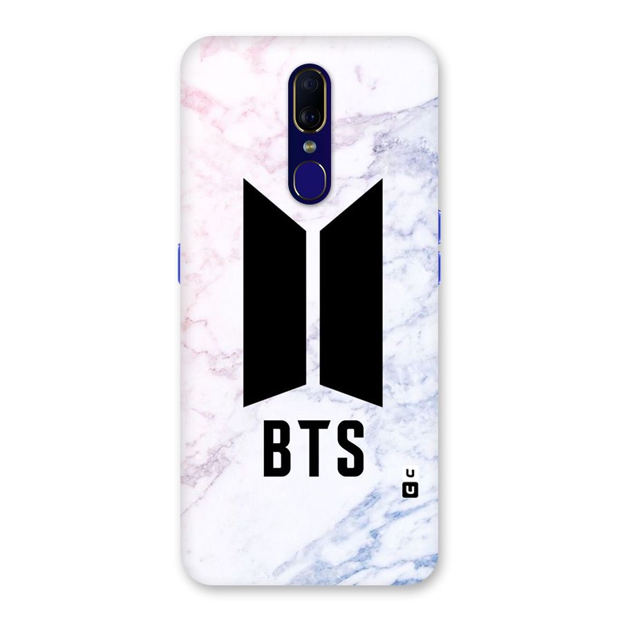 BTS Logo Marble Print Back Case for Oppo A9