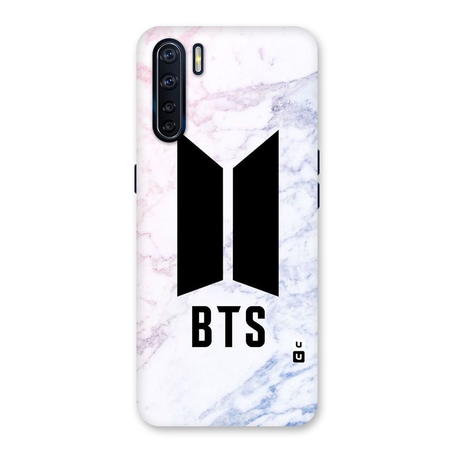 BTS Logo Marble Print Back Case for Oppo F15