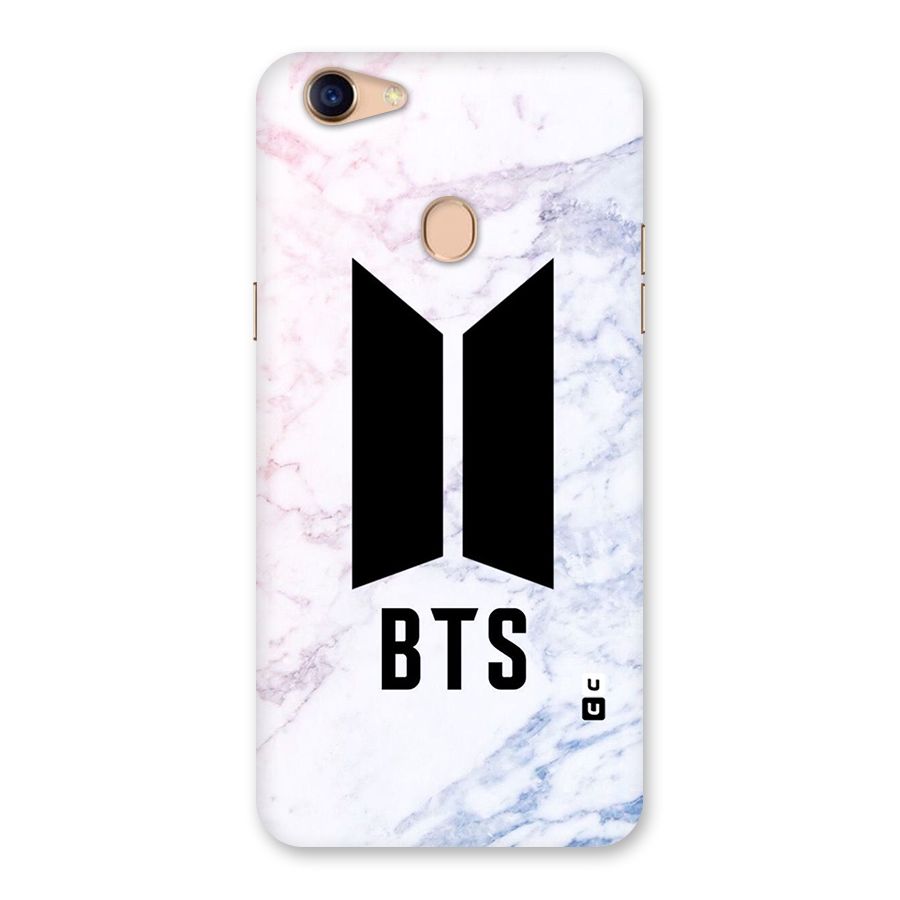 BTS Logo Marble Print Back Case for Oppo F5