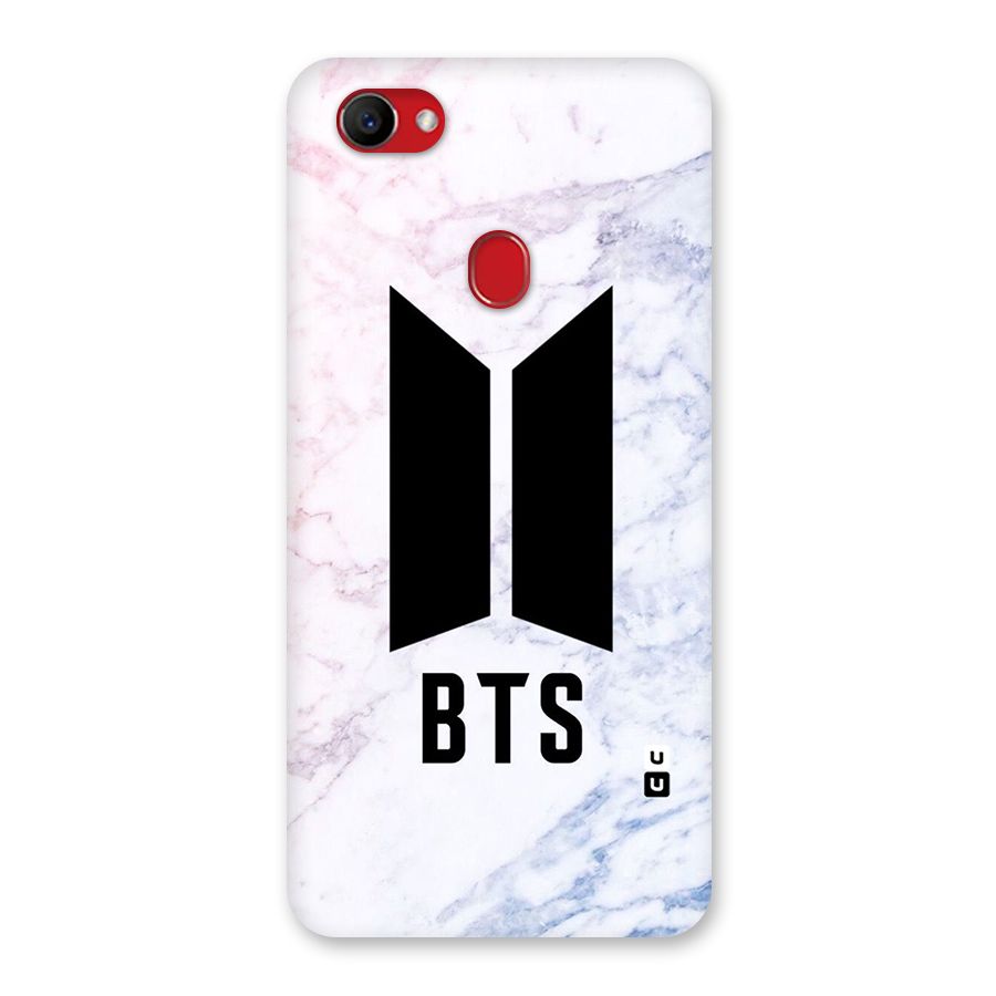 BTS Logo Marble Print Back Case for Oppo F7