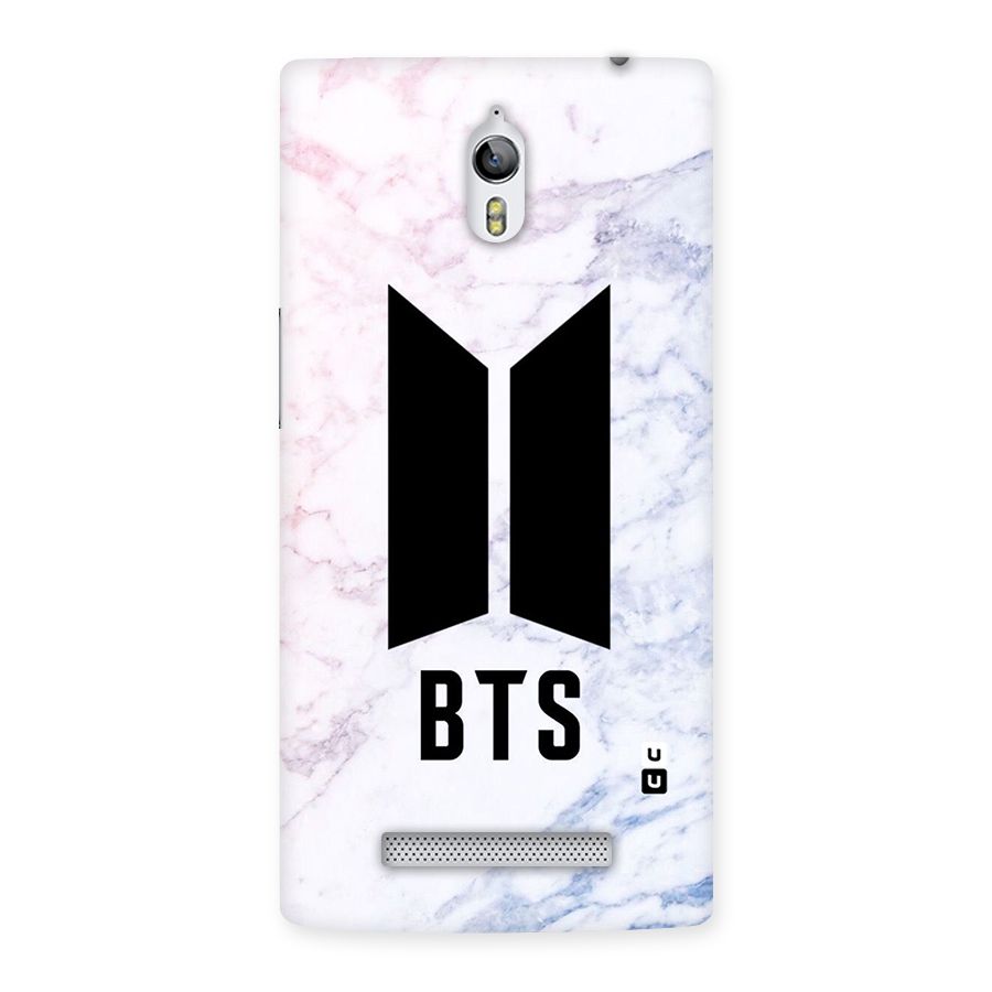 BTS Logo Marble Print Back Case for Oppo Find 7