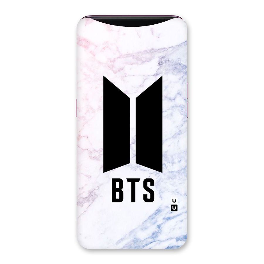BTS Logo Marble Print Back Case for Oppo Find X