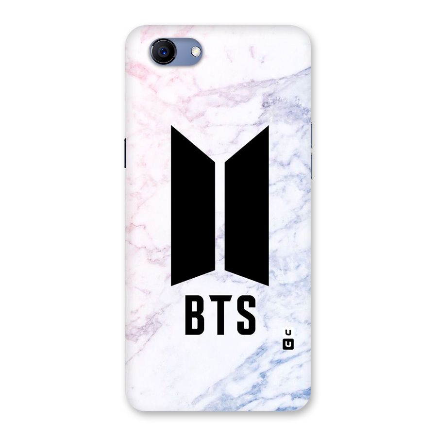 BTS Logo Marble Print Back Case for Oppo Realme 1